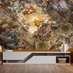 Sixtinische Kapelle Tapete zum Abziehen und Aufkleben Barock-Wanddekor Vliestapete