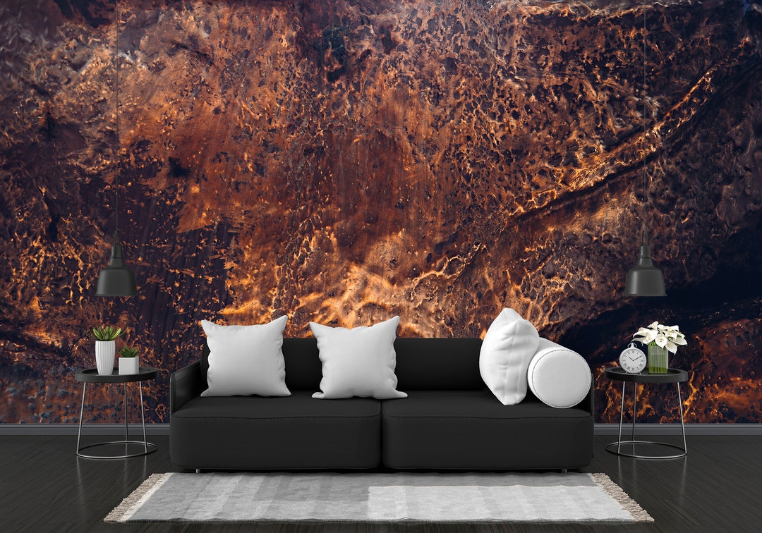 Noble Copper Metal Wallpaper, Copper Texture Peel and Stick, Rusty