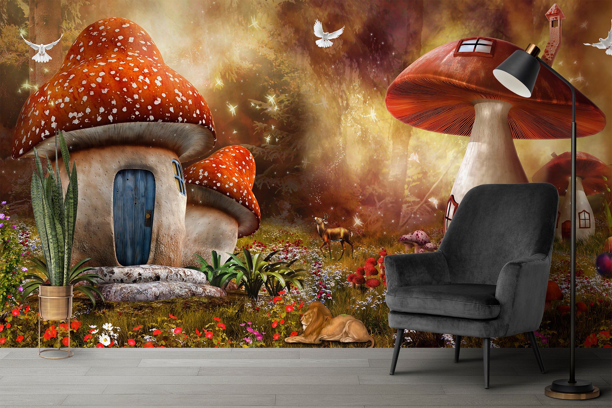 3d 2024 mushroom wallpaper