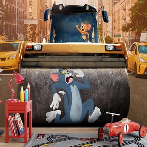 Tom And Jerry, 2021 Movies Wallpaper, Kids Wallpaper /  Peel And Stick / Nonwoven Wallpaper