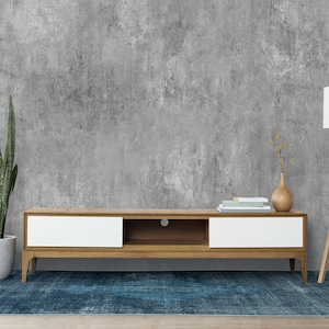 Concrete Industrial Wallpaper Peel and Stick Metal Gray Rusty Stone Texture Self Adhesive Removable Wallpaper