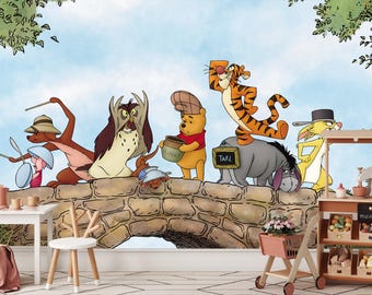 Classic Winnie the Pooh Wall Mural Peel and Stick Wallpaper