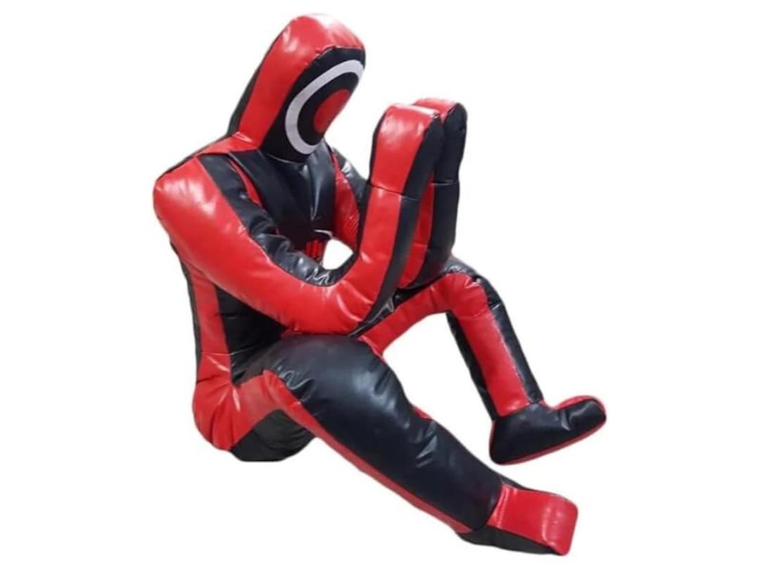 Shelly MMA Dummies Braziliaanse GIU Jitsu Grappling Dummy Bokszak - ONGEVULD (Zwart - Syn Leer, 70