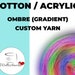 see more listings in the Custom Yarns section