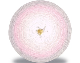 Gradient ombre yarn cake - LODY03 Youghurt Ice cream - 50/50 cotton/acrylic, 3 or 4ply - Crochet, Knitting - WolleAmore