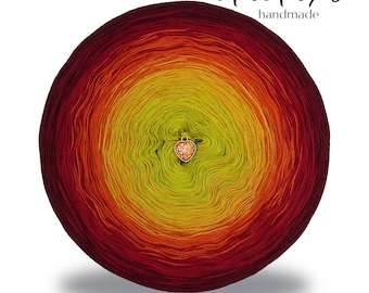 Gradient ombre yarn cake - AH010 - 50/50 merynos/acrylic, 3 or 4ply - Crochet, Knitting - WolleAmore