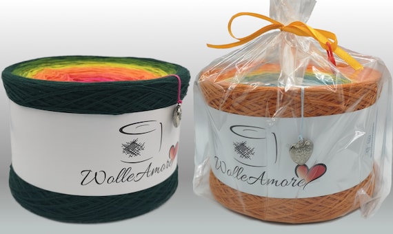 Melange Ombre Gradient Yarn Cake, Cotton , Yarn, Flowers, Colorful