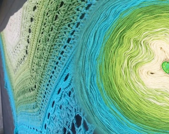 Gradient ombre yarn cake - MA006 Jasmine moment - 50/50 cotton/acrylic, 3 or 4ply - Crochet, Knitting - WolleAmore