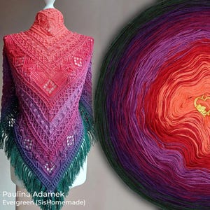 Gradient ombre yarn cake - OMB227 Etheric Friday - 50/50 cotton/acrylic, 3 or 4ply - Crochet, Knitting - WolleAmore