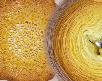 Gradient ombre yarn cake - OMB14 Sponge cake - 50/50 cotton/acrylic, 3 or 4ply - Crochet, Knitting - WolleAmore
