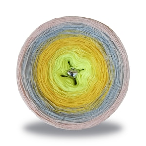 Gradient ombre yarn cake - OMB17 Meringue pie - 50/50 cotton/acrylic, 3 or 4ply - Crochet, Knitting - WolleAmore