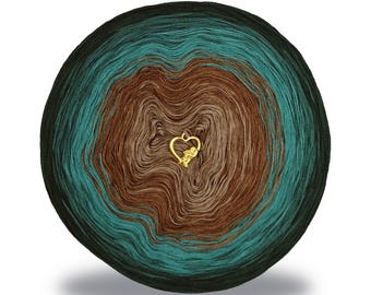 Gradient ombre yarn cake - OMB194 Sotilas - 50/50 cotton/acrylic, 3 or 4ply - Crochet, Knitting - WolleAmore