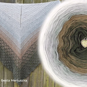 Pastel de hilo degradado ombré - OMB89 Rocío matutino - 50/50 algodón/acrílico, 3 o 4 capas - Crochet, Tejido - WolleAmore