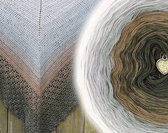 Garencake met kleurverloop - OMB89 Morning dew - 50/50 katoen/acryl, 3 of 4 draden - Haken, Breien - WolleAmore