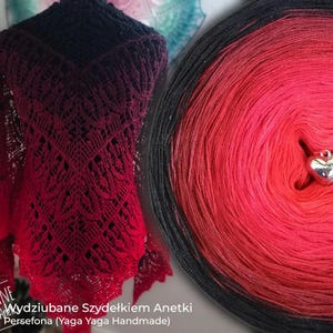 Gradient ombre yarn cake - OMB15 Inferno - 50/50 cotton/acrylic, 3 or 4ply - Crochet, Knitting - WolleAmore