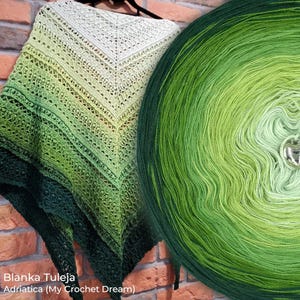 Gradient ombre yarn cake - OMB56 Jungle - 50/50 cotton/acrylic, 3 or 4ply - Crochet, Knitting - WolleAmore
