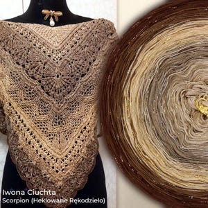 Filato sfumato e brillante - NOVA33 SOL Pluto - 50/50 cotone/acrilico + lurex, 3+1 capi - Uncinetto, Maglia - WolleAmore