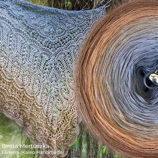 Gradient ombre yarn cake - OMB07 Rock tree - 50/50 cotton/acrylic, 3 or 4 ply - Crochet, Knitting - WolleAmore