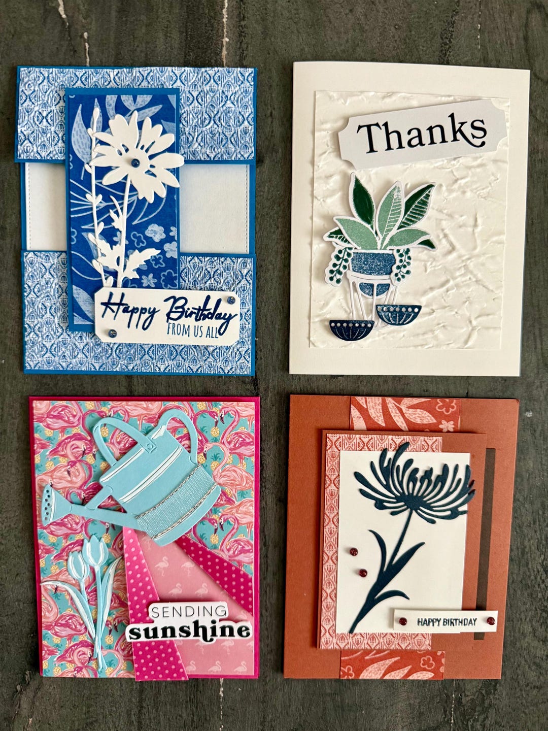 Handmade Birthday Thank You Card Set: Stampin' Up! Designs - Etsy