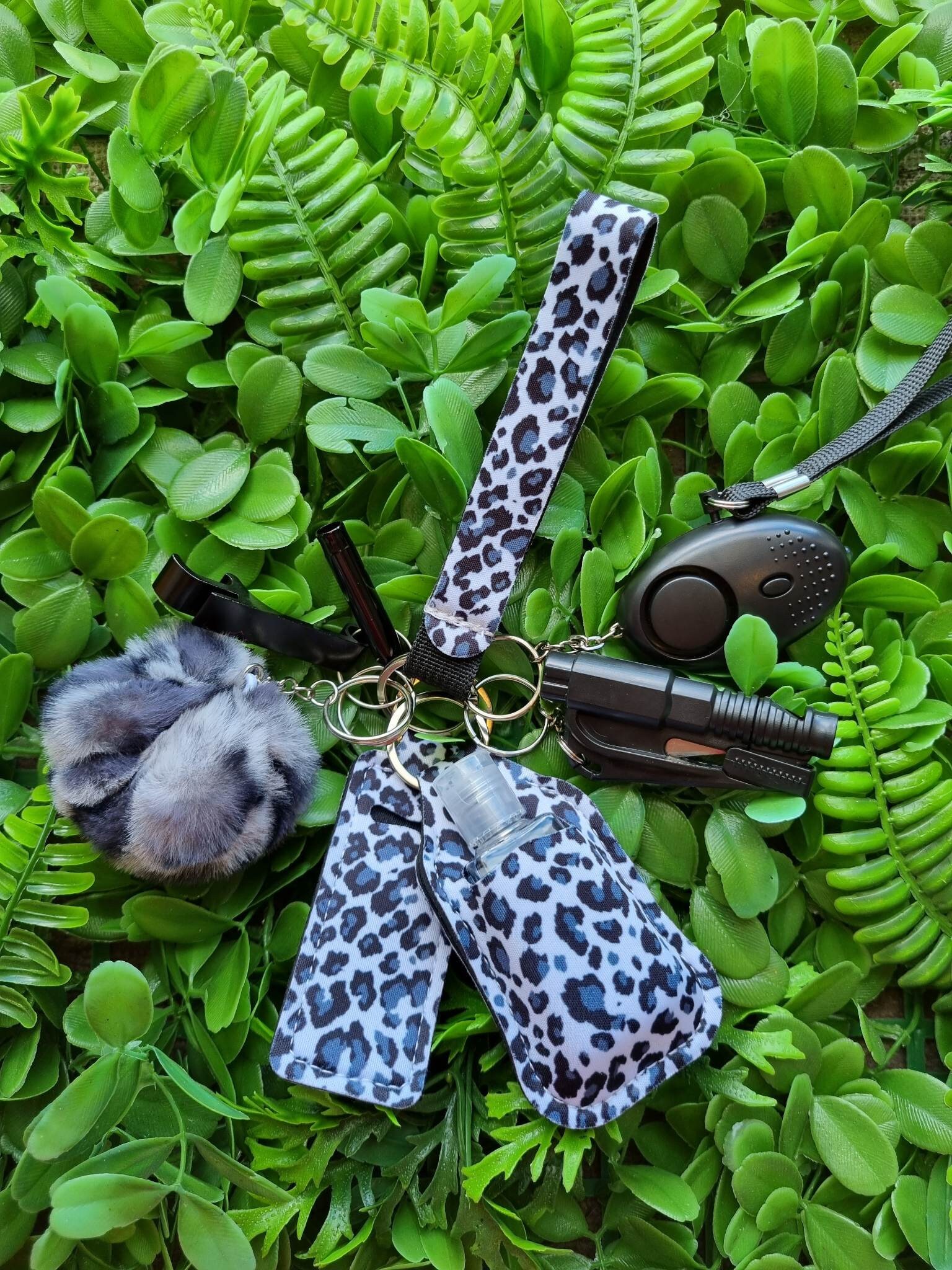 Safety Protection Self Defence Keychain Set Animal Print Safety