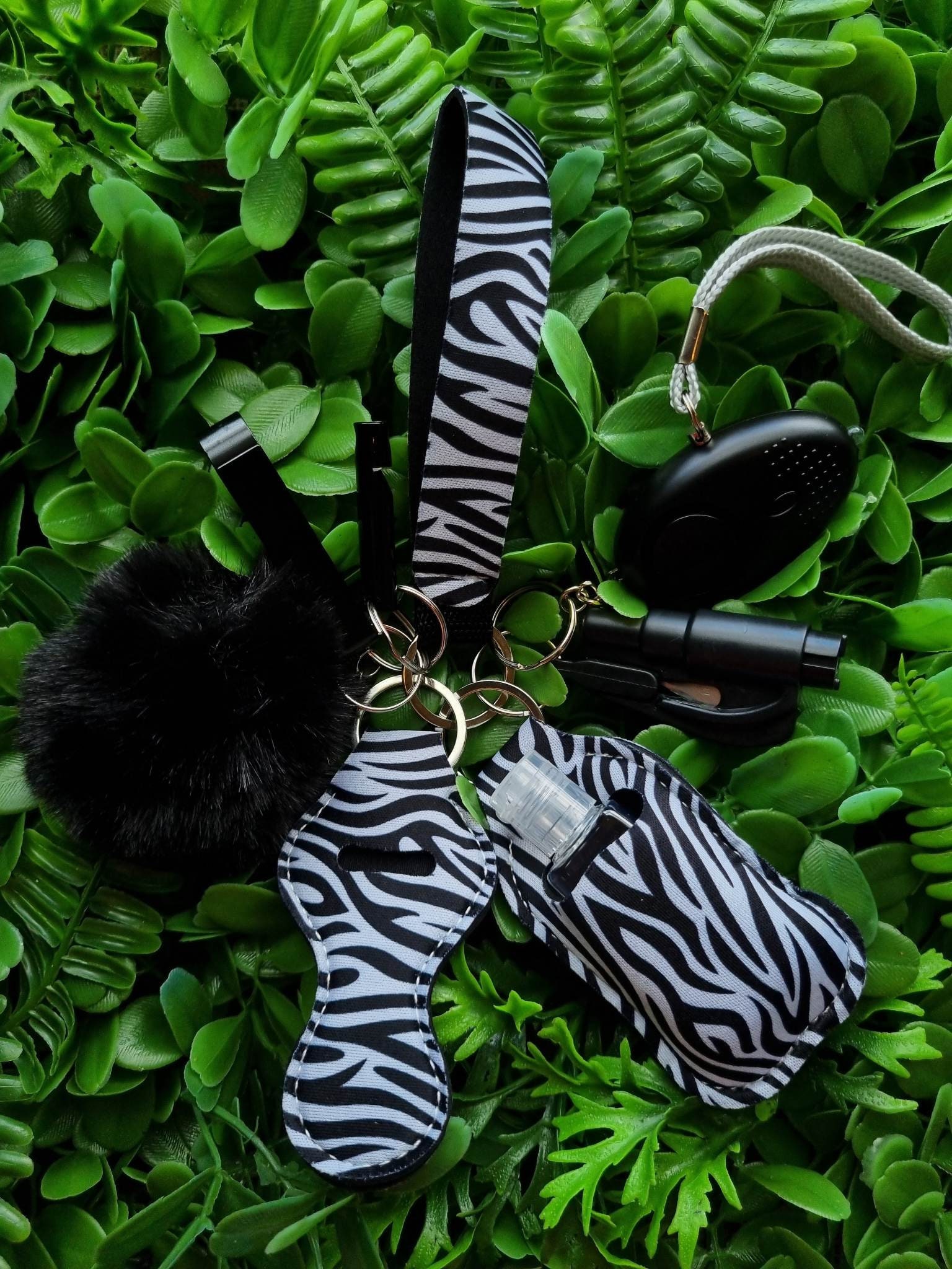 Safety Protection Self Defence Keychain Set Animal Print Safety