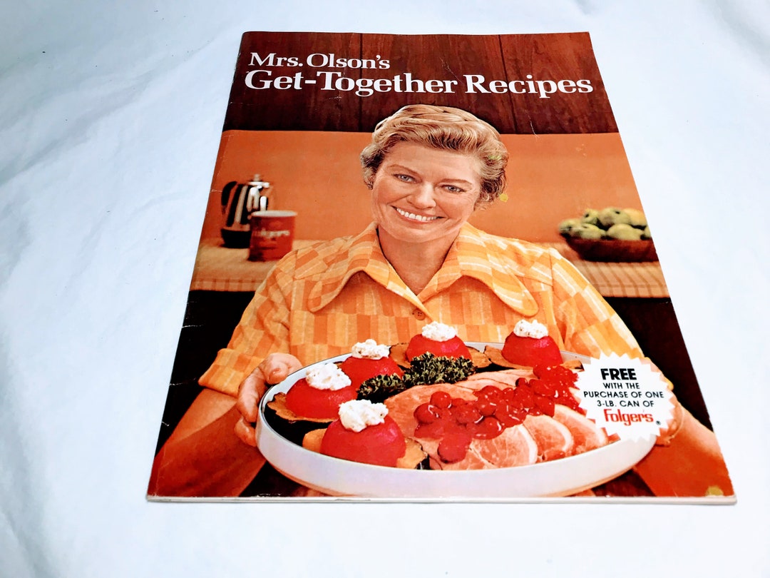 Vintage Folgers Coffee MCM Ephemera Cookbook Mrs. Olson's Etsy