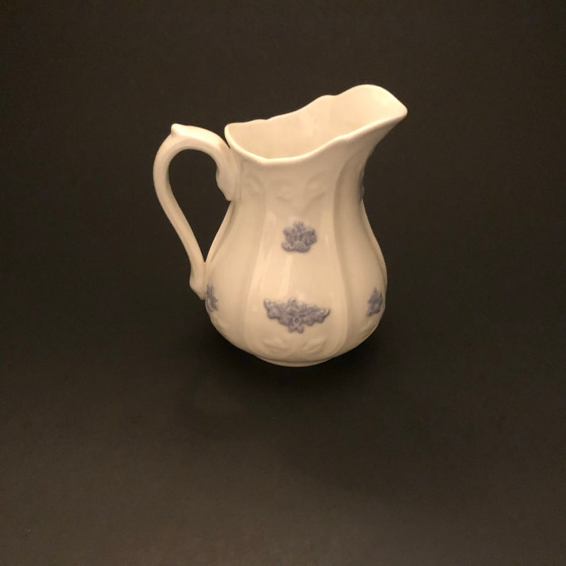 Vntg Miniature Adderley Pitcher, Blue Chelsea Bone China Etsy