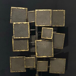 Vntg NYC Arteriors Metal Abstract Sculpture