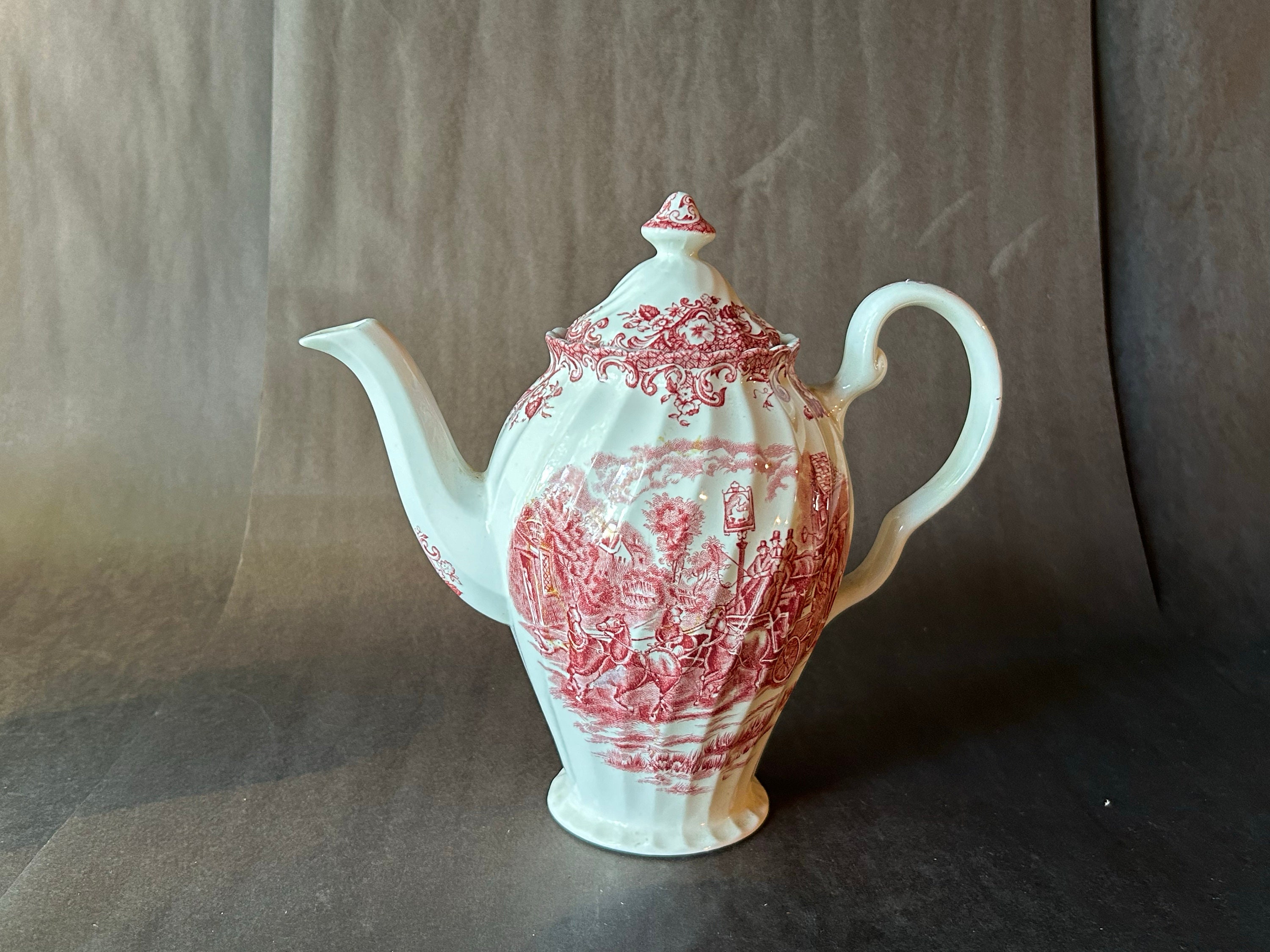 Johnson Brothers Coaching Scenes Coffee Pot - Etsy