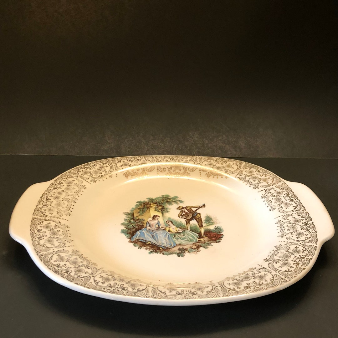 Vntg 12 American Limoges Triumph D'or 22K Gold Serving Platter Etsy