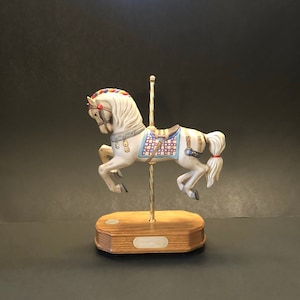 Vntg Lefton Carousel Music Box