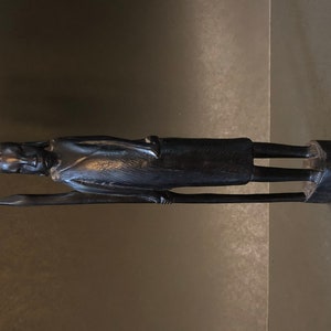 Vntg African Carving, Man with Spear