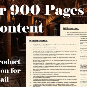 D100 Table Collection -- More Than 150 Random Tables | Dungeons and Dragons | Pathfinder | OSE | OSR