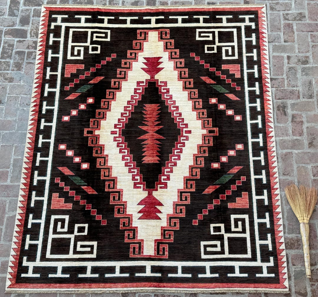 Modern Rug 8x10 Luxurious Tribal Area Rug - Vegetable Dyed Hand-knotted ...