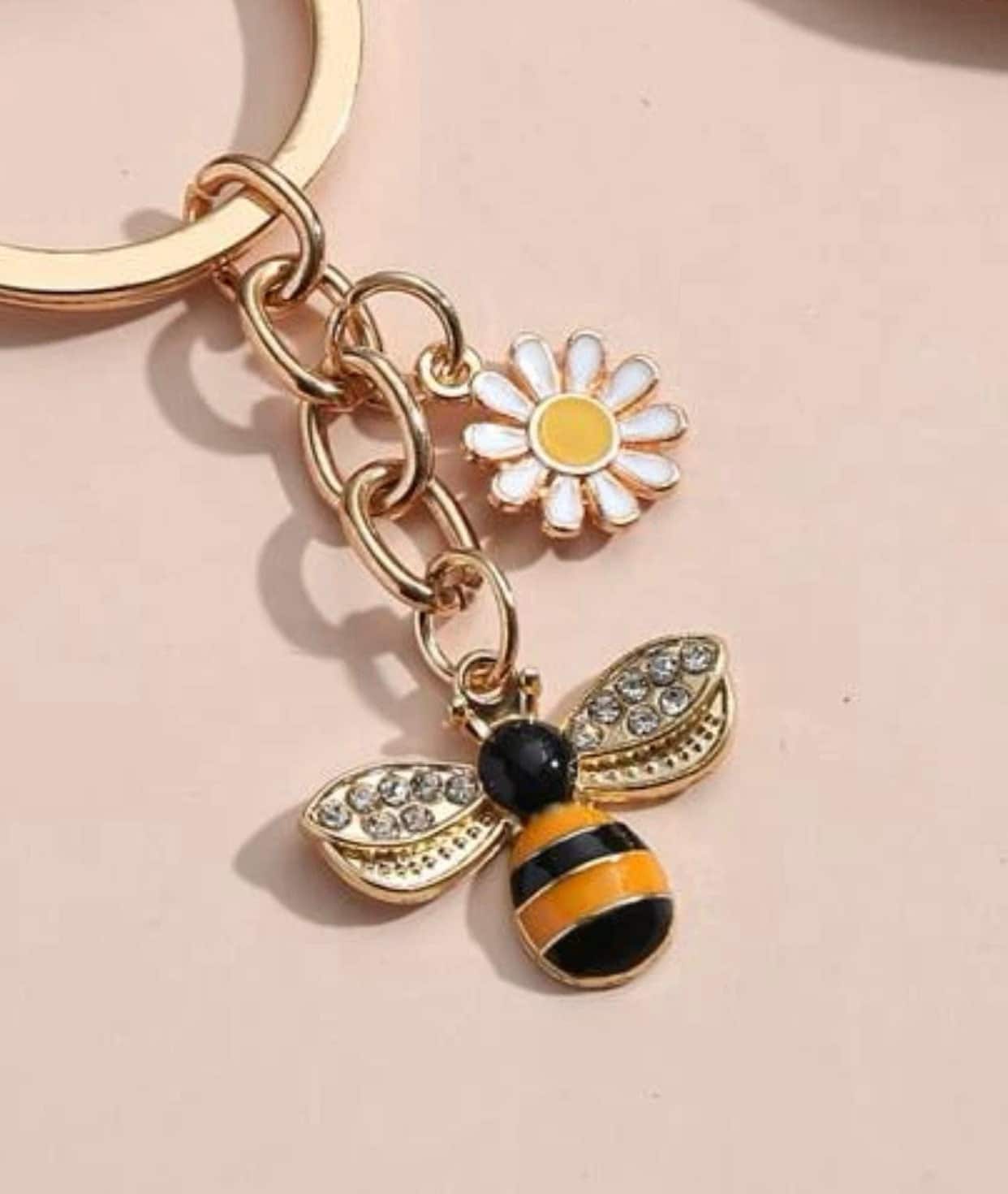 Keychain Bumble Bee Charm Keychain Keyring Svg Gift Cute - Etsy UK