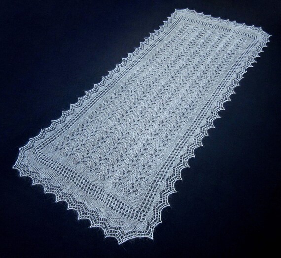 Châle Russe D'Orenbourg Gris - Tricoté Main En Cachemire & Soie - Cadeau Femme - NEUF