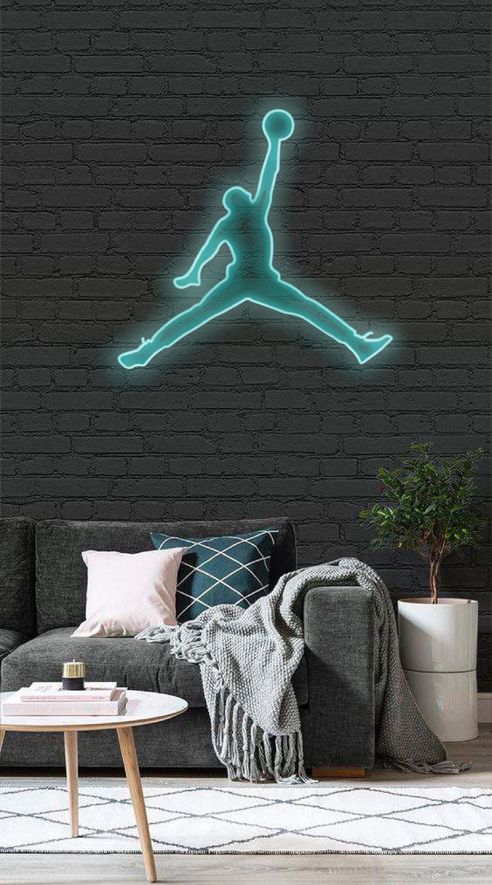 Air Jordan Neon Sign Air Jordan Neon Light Michael Jordan Etsy