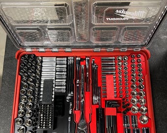 Socket Organizer for Milwaukee Packout fits Craftsman 230 Mechanics Set Tool Storage