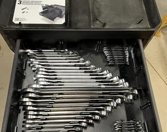 Open Closed End Combination Wrench Organizer for ToughBuilt Stacktech 3 Drawer Tool Box