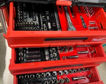 Socket Organizer for Milwaukee Packout Drawer Tool Case