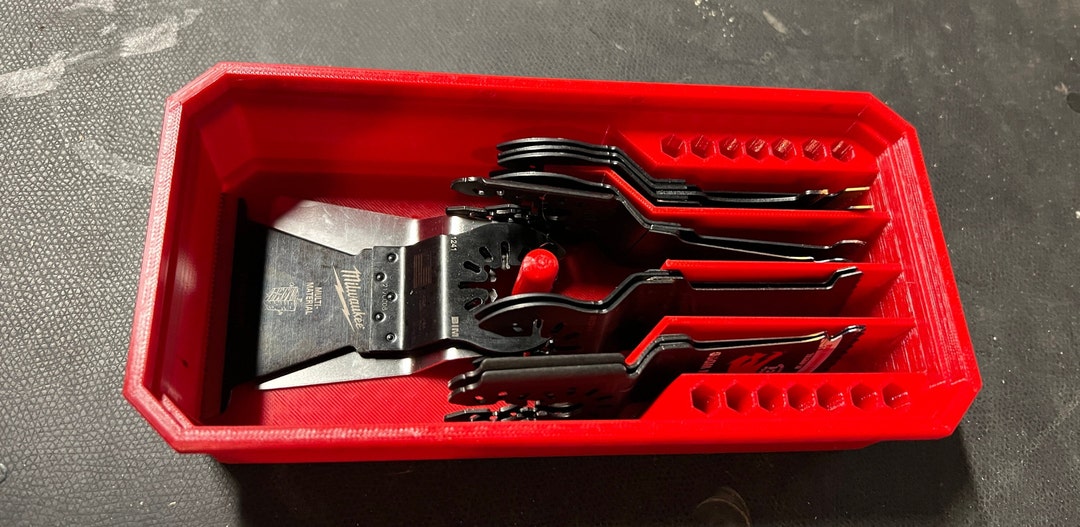 Narrow and Wide Oscillating Saw Blade Holder for Milwaukee Packout