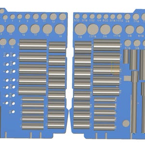 Socket Organizer Milwaukee Low Profile Packout .step file
