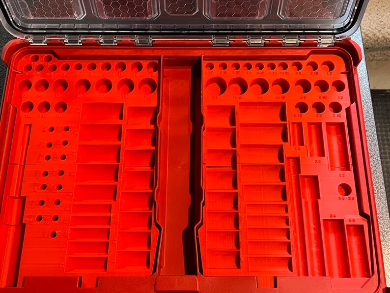 Mechanic Socket Organizer for Milwaukee Packout 11 Compartment Etsy