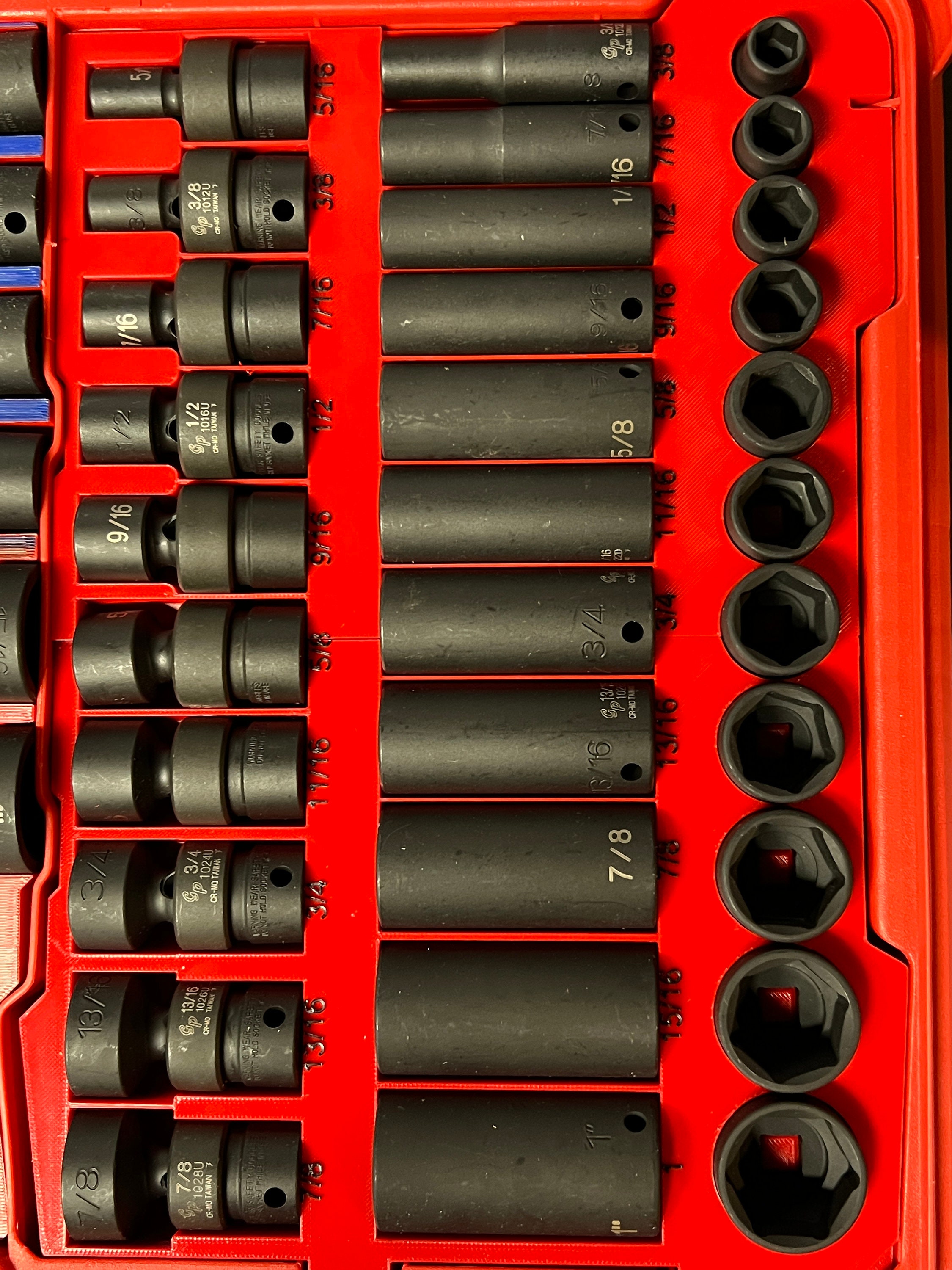 Grey Pneumatic 1210UM Socket Set, Impact, 3/8, Universal, Metric...