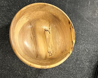 Hand Turned Wooden Bowl from Spalted Ash