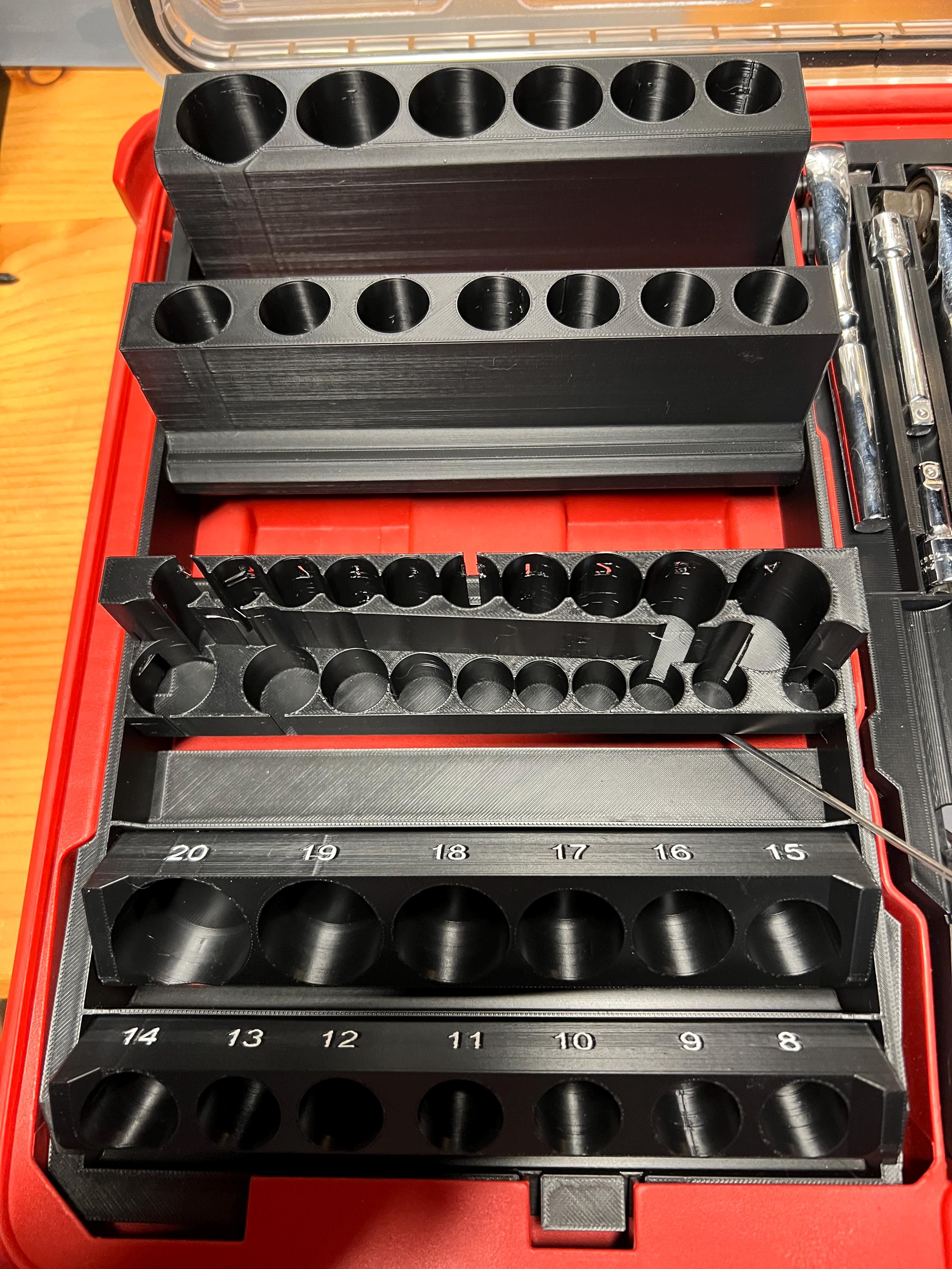 Socket Organizer for Milwaukee Packout Holds 92 Sockets - Etsy