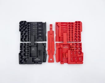 Socket Organizer Insert Compatible with Low-Profile Organizer Case (Model 48-22-8431) | Fits 230 Pc Mechanic Set