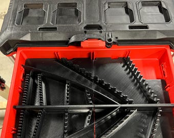 Open Closed End Combination Wrench Organizer for Milwaukee 3 and 4 Drawer Packout Box