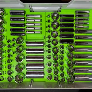 Socket organizing trays for Festool 3 Drawer Sustainers (tools are NOT included)