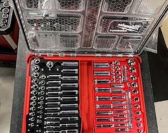 Mechanic (93) Socket organizer for Milwaukee Packout 11 bin low profile